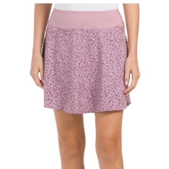 NWT Puma PWRSHAPE Fancy Plants Pink Botanical Pattern Golf Skort Size XL - Picture 1 of 12